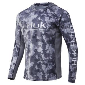 Huk Gear Icon X KC Refraction Camo Gray Hoodie Storm S