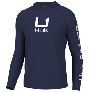HUK Performance Fishing Icon Hoodie - Men's, Naval Academy, L, H1200574-413-L