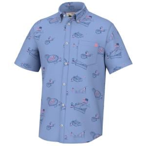HUK Performance Fishing Americookin Kona - Men's, Quiet Harbor, L, H1500198-445-L