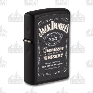 Zippo Jack Daniel's Black Matte Lighter