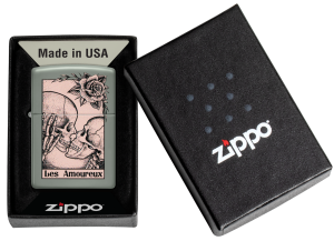 Zippo Death Kiss Design Sage Lighter