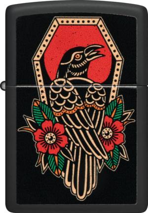 Zippo Crow Tattoo Design Lighter