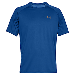 Under Armour Tech Short-Sleeve T-Shirt for Men - White/Overcast Gray - XL