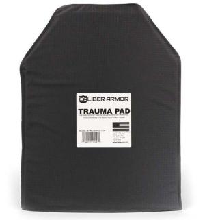 Caliber Armor Extreme Impact Trauma Pad, Black, 10 X 12, 19-TRAUMAPAD-1012