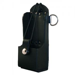 Boston Leather Radio Holder, Plain Black - 5473RC-1