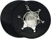 Boston Leather 3in Round Holder Swivel With Chain - 5889CH-1