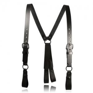 Boston Leather Policeman Leather Suspenders Basketweave 2xl - 9180XXL-3