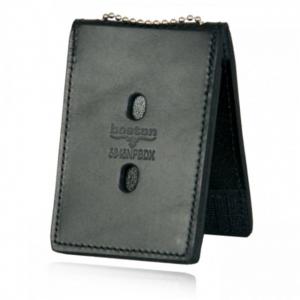 Boston Leather Deluxe Neck Chain-pocket-belti.d. & Badge Holder - 5845NPBDX-1