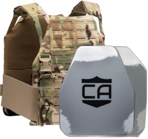 Caliber Armor Caliber AV2 DV8 - RF2 Body Armor Package, Shooters Cut Front and SAPI Back, MultiCam, 10 x 12, 19-MC