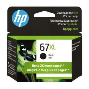 HP 67XL Original Black High Yield Inkjet Ink Cartridge (240 Pages)