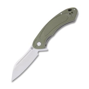 Artisan Cutlery Eterno with Green G-10 Handle and Stonewash D2 Tool Steel Blade