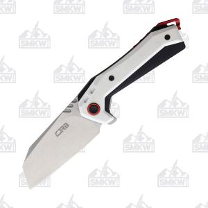 CJRB Tigris Linerlock White and Black G10