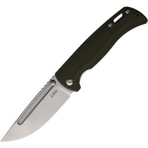 CJRB 1932GN Resource Linerlock Knife with Green G10 Handles
