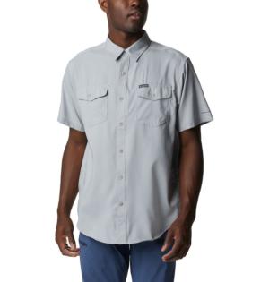 Columbia Utilizer II Solid Short Sleeve Shirt - Mens, Columbia Grey, Small, 1577761039ClmbGryS