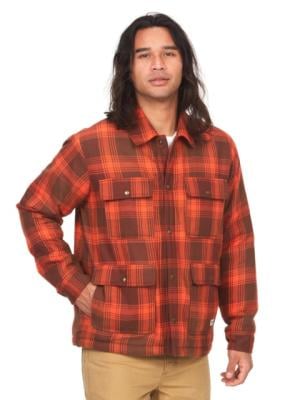 Marmot Ridgefield Sherpa Flannel Shirt Jacket - Men's, Chocolate, Medium, M14654-22262-M