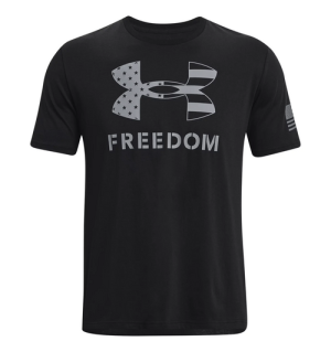 Under Armour Freedom Logo Short-Sleeve T-Shirt for Men - Black/Pitch Gray - XL