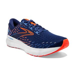 Brooks Glycerin 20 Running Shoes - Men's, Medium, Blue Depths/Palace Blue/Orange, 9.0, 1103821D444.090