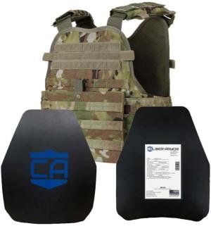 Caliber Armor AR550 11x14 Level III+ Body Armor and Condor MOPC Package, Scorpion Ocp, Medium-2XL, 19-AR550-MOPC-1114-OCP