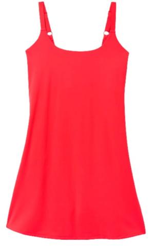 prAna Luxara Dress - Women's, Carmine Red, Medium, 1972901-600-M