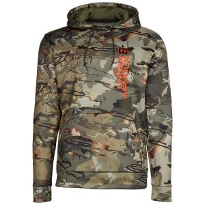 Under Armour Camo Wordmark Hoodie UA Forest AS Camo/Rust Orange LG 1374081-994002