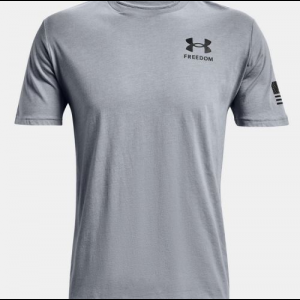 Under Armour Men's Freedom Flag Short-Sleeve Casual Shirt - Steel Medium Heather XXL