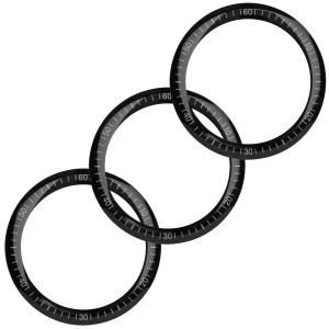 Focus Camera Focus 9H Tempered Glass Screen Protector Film for Garmin Vivomove Sport (40mm, 3-Pack) in Black/Clear