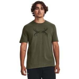 Under Armour Men's Antler Logo Short-Sleeve Casual Shirt - Green XXL