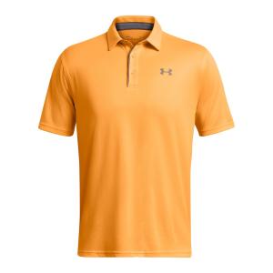 Under Armour Tech Short-Sleeve Polo for Men - Nova Orange/Pitch Gray - S