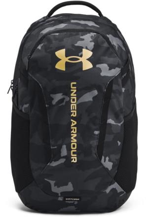 Under Armour Ua Hustle 6.0 Backpack, Black/black/metallic Gold - 1384672001OSFM