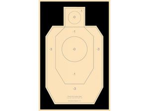 National Target Practice IDPA Target Paper Package of 100 - 130695