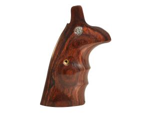 Smith & Wesson Factory Grips with Finger Grooves S&W N-Frame Square Butt Rosewood - 415202