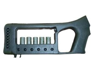 Choate Mark 6 Pistol Grip Buttstock with Integral Shotshell Ammunition Carrier Remington 870 Synthetic Black - 519916