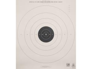 NRA Official Pistol Target B-8(P) 25 Yard Timed and Rapid Fire Paper Package of 100 - 851781