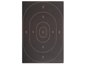 NRA Official Silhouette Target Repair Center B-27C 50-Yard Paper Black Package of 100 - 877274