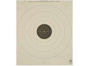 NRA Official Pistol Target B-8(T) 25 Yard Timed and Rapid Fire Tagboard Package of 100 - 927378