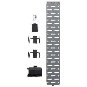 Lockdown 1215348 Securewall Handgun Kit Black/Silver Holds 2 Handgun