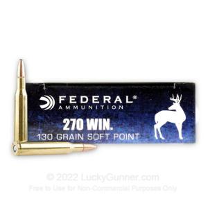 270 - 130 Grain SP - Federal Power-Shok - 200 Rounds
