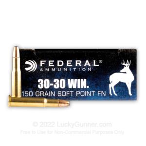 30-30 - 150 Grain SP Flat Nose - Federal Power-Shok - 200 Rounds