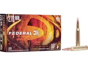 Federal Fusion Ammunition 270 Winchester 150 Grain Bonded Soft Point - 774451