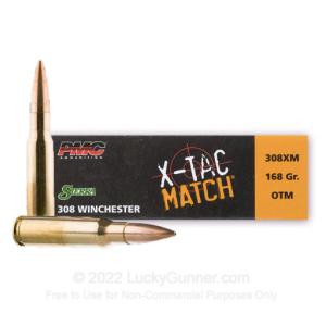 308 Win - 168 Grain Sierra OTM - PMC X-TAC Match - 800 Rounds