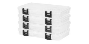 Plano PLASM364 3650 StowAway Utility Tackle Boxes - Clear - 4-Pack