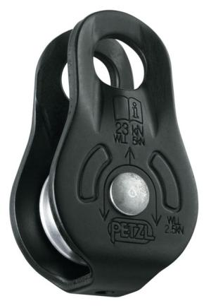 Petzl Fixe Pulleys, Fixed Side Plates, Black, P05WN