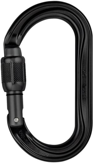 Petzl OK H-Frame Carabiner, Screw-Lock, Black, M33A SLN