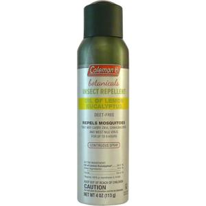 Coleman Botanicals Insect Repellent Lemon Eucalyptus 4Oz - Continuous Spray 7734
