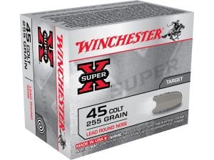 Winchester Super-X Ammunition 45 Colt (Long Colt) 255 Grain Lead Round Nose - 533186