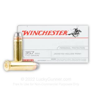 357 Mag - 110 Grain JHP - Winchester - 500 Rounds