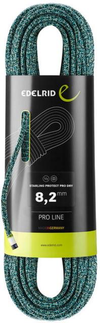Edelrid Starling Protect Pro Dry 8.2mm Rope, Icemint/Night, 60m, 713180603770