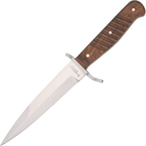 Boker Knives 121918 Trench Fixed Blade Knife with Textured Wood Handle
