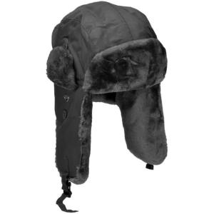 MIL-TEC MA-1 Winter Pilot Hats, Black, Extra Large, 12105002-905