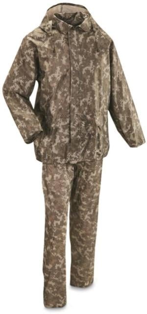 MIL-TEC Wet Weather Suit - Men's, AT-Digital Camo, 2XL, 10625070-906